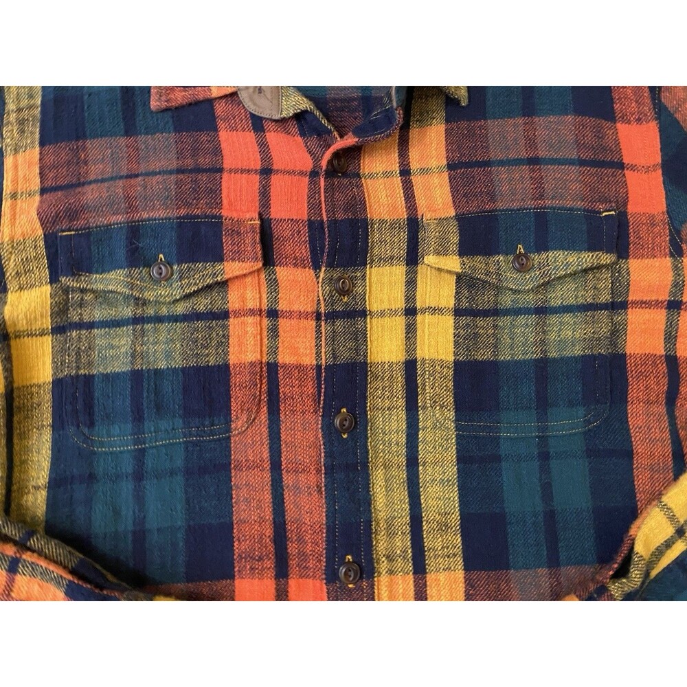 L.L. Bean Signature Heritage Vibrant Flannel Shirt Classic Dadcore Men’s L - Picture 3 of 13